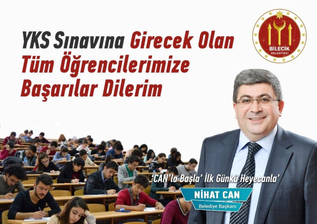 Başkan Can, Yks Sınavına Girecek Öğrencilere Başarılar Diledi